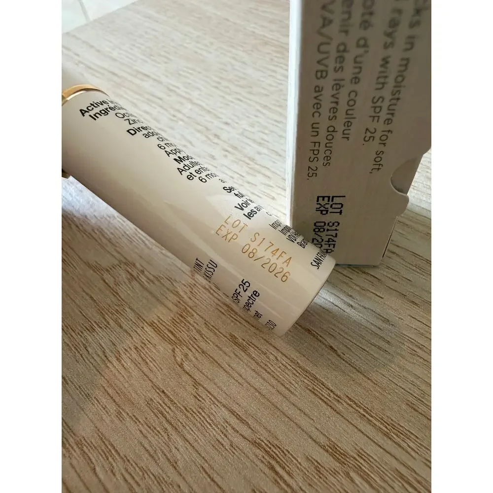 $38 Tatcha The Kissu Lip Tint Camellia SPF 25 Lip Balm 4g New in Box